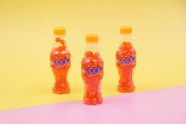 tianfeng wholesales fanta orange soda flavor jelly candy jelly beans