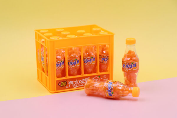 tianfeng wholesales fanta orange soda flavor jelly candy jelly beans